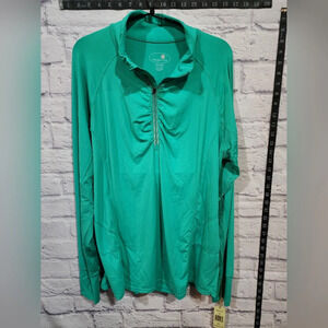 Tangerine teal active pullover designed for performance and comfort Size 2X